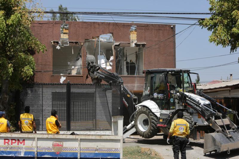 Agencia Uno - Demolición de narco casa en La Florida