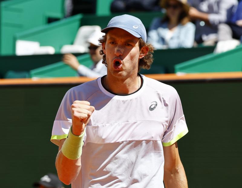 Nicolás Jarry en Montecarlo, Reuters.