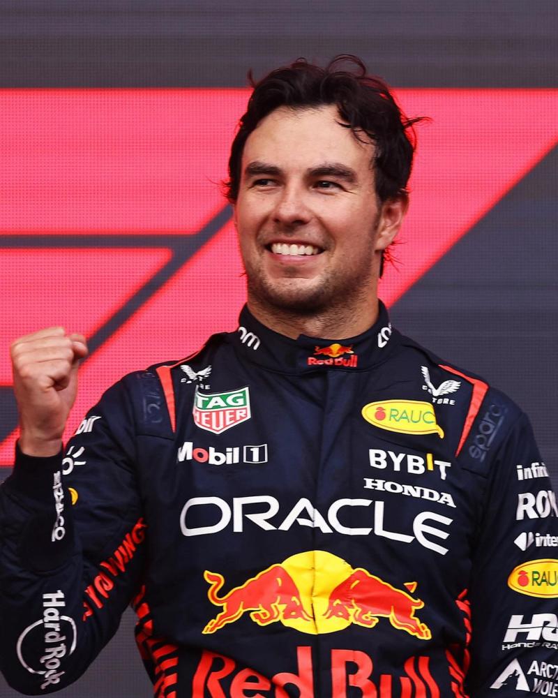 "Checo" Pérez se quedó con el GP de Azerbaiyán. / Foto: @Redbullracing