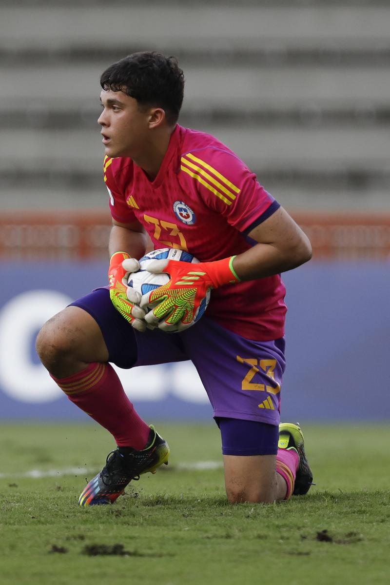 Francisco Valdés es el arquero con más atajadas en el Sudamericano Sub 17. Imagen: Conmebol.