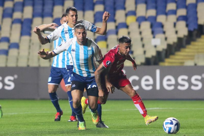Ñublense cayó ante Racing en su estreno por la Copa Libertadores 2023. Crédito: Agencia Uno.