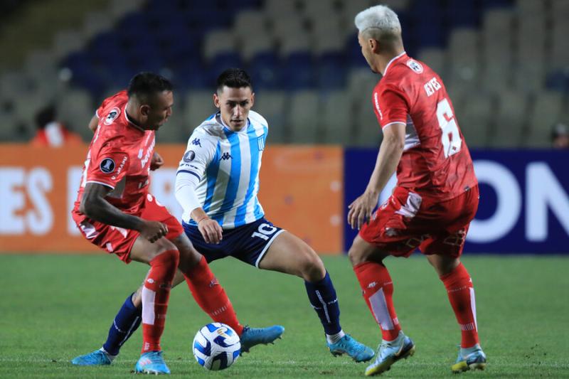 Ñublense cayó ante Racing en su estreno por la Copa Libertadores 2023. Crédito: Agencia Uno.