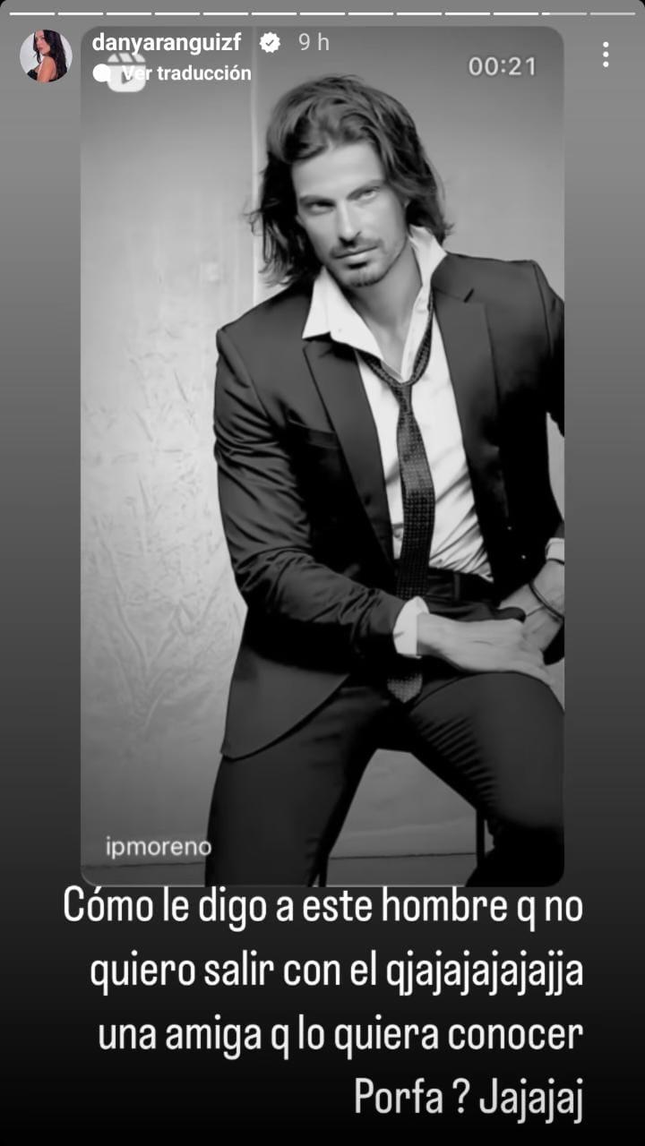 Daniela Aránguiz coqueteó intensamente con el modelo mexicano Isaac Moreno. / Foto: Instagram