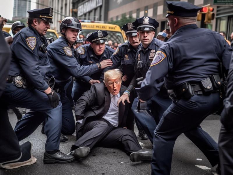 Imagen de Donald Trump con Inteligencia Artificial