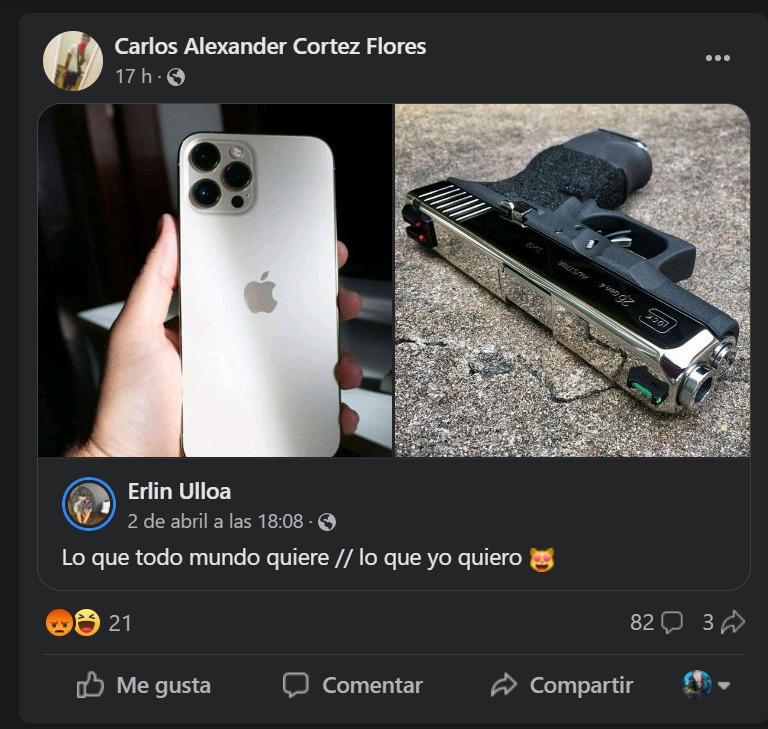 Facebook/Carlos Alexander Cortez Flores