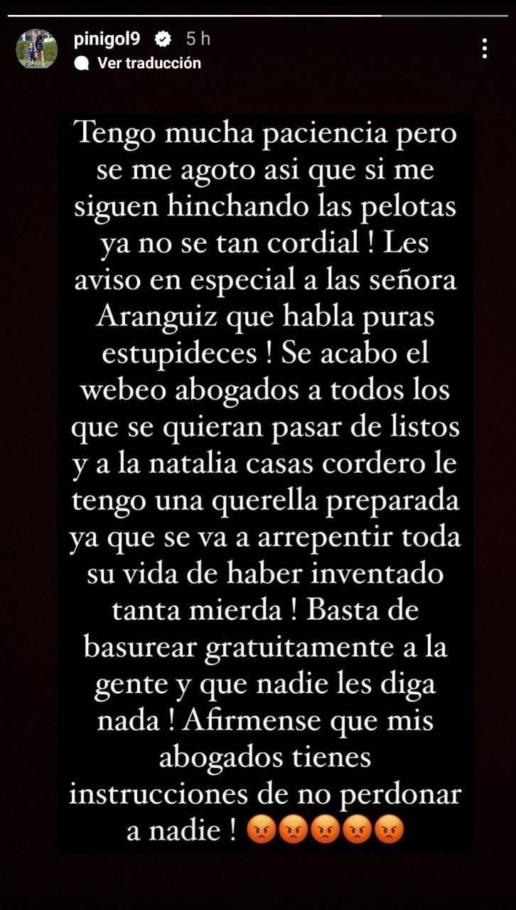 Mauricio Pinilla amenazó con demandar a quienes se metan en su vida privada. / Foto: Instagram
