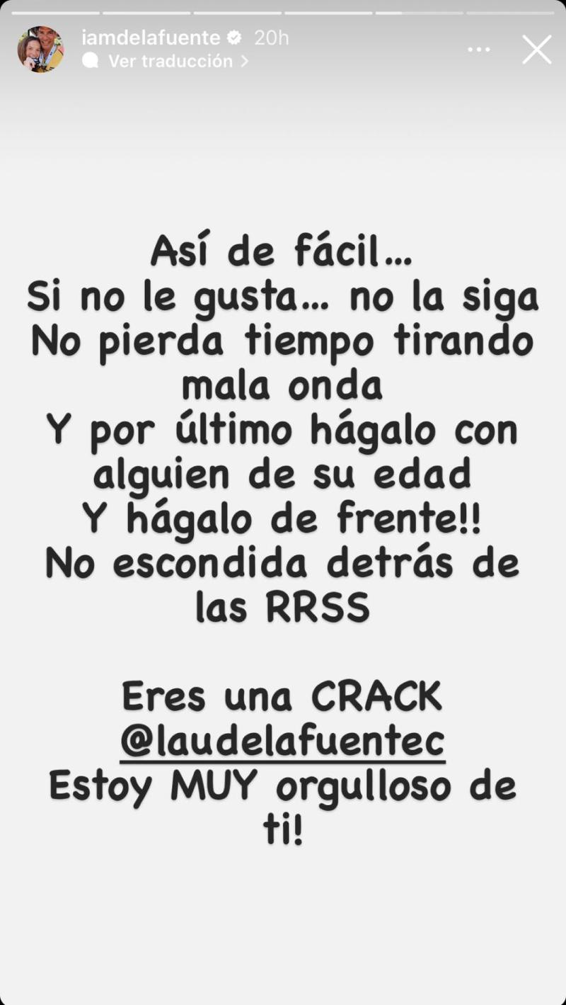 Instagram - Mensaje de Cristián de la Fuente