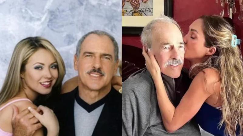 Anahí y Andrés García eran padre e hija en la reconocida telenovela 'Rebelde'. (@Anahi)