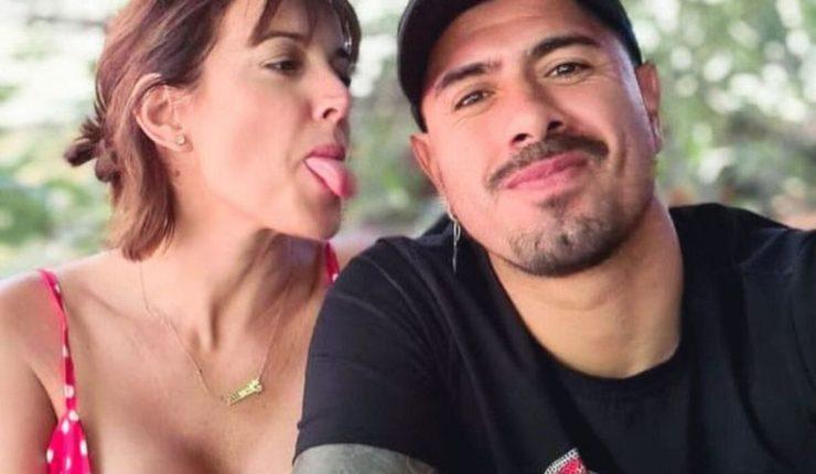 Yamila Reyna con el Mono Sánchez.