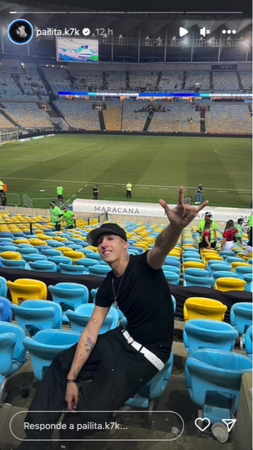 Captura de Instagram - Pailita en el Estadio Maracaná.