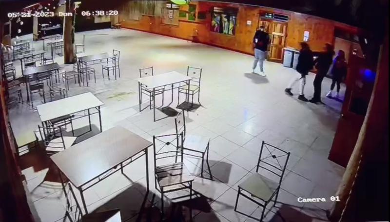 Cámara de seguridad - Homicidio en Lebu