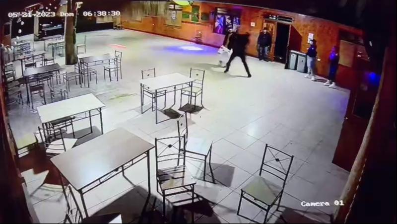 Cámara de seguridad - Homicidio en Lebu