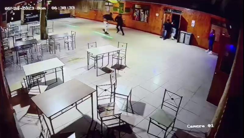 Cámara de seguridad - Homicidio en Lebu