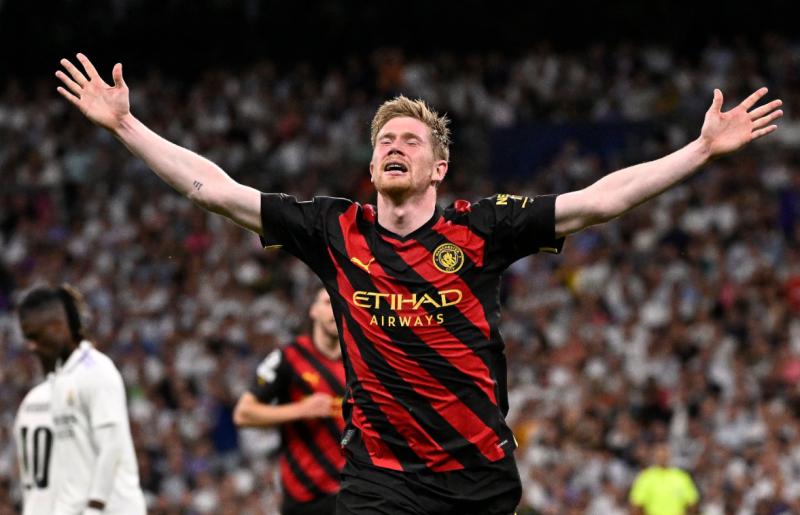 Kevin De Bruyne mantuvo con vida a Manchester City en las semifinales de la Champions League. Crédito: @LigadeCampeones.