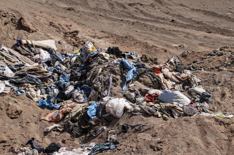 AFP - Basural en el Desierto de Atacama en agosto de 2022.