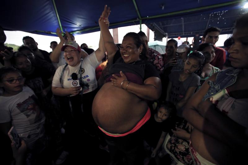 AFP - Concurso "La Madre Panza" en Nicaragua