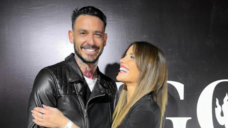 Gala Caldirola junto a Mauricio Pinilla. (Instagram)