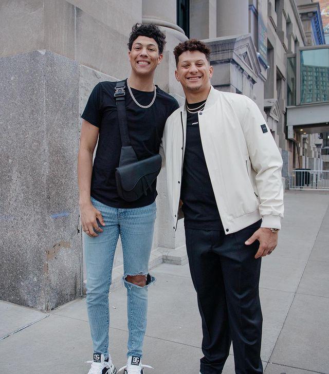 Patrick Mahomes junto a su hermano, Jackson (Instagram)