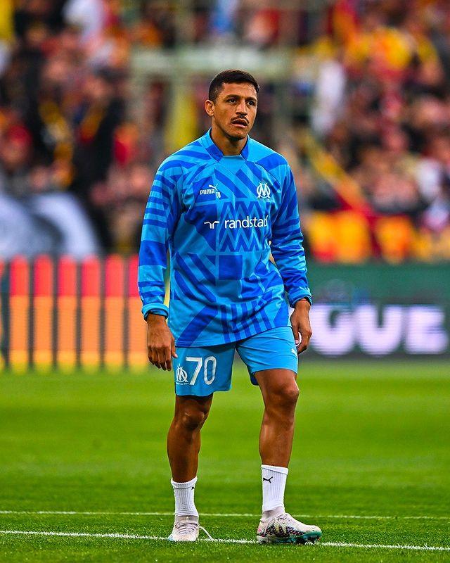 Alexis Sánchez no pudo disputar el partido completo (Créditos: Olympique de Marsella)