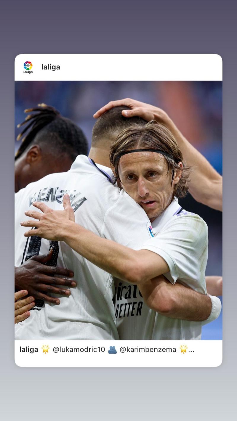 Karim Benzema via Instagram.