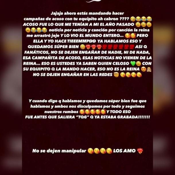 Instagram - Captura de storie de Anuel.