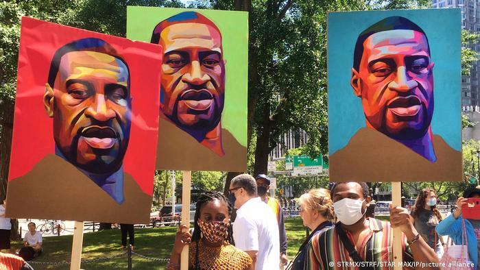 Deutsche Welle - Protestas en el primer aniversario de George Floyd en Nueva York, el 25 de mayo de 2021.
