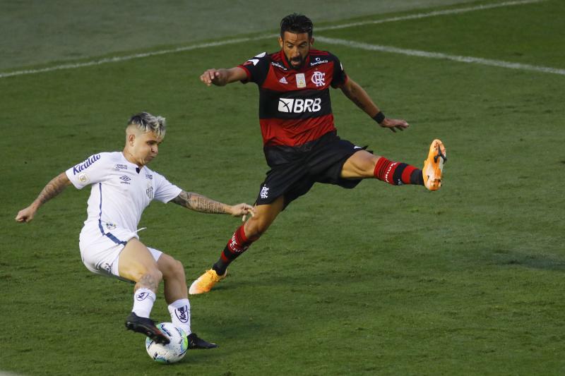 Yeferson Soteldo jugando con Santos (Agencia Uno)