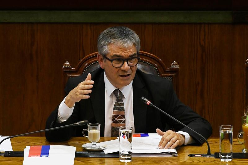 Agencia Uno - Ministro de Hacienda, Mario Marcel, durante la votación del royalty