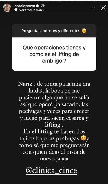 Coté López a través de su cuenta de Instagram.