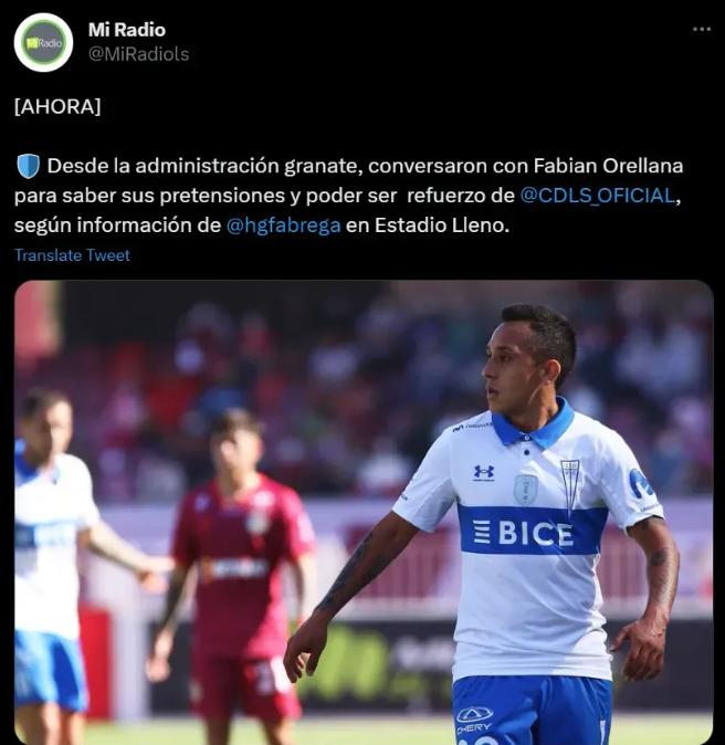 Deportes La Serena contactó a Fabián Orellana de cara a la "misión retorno".