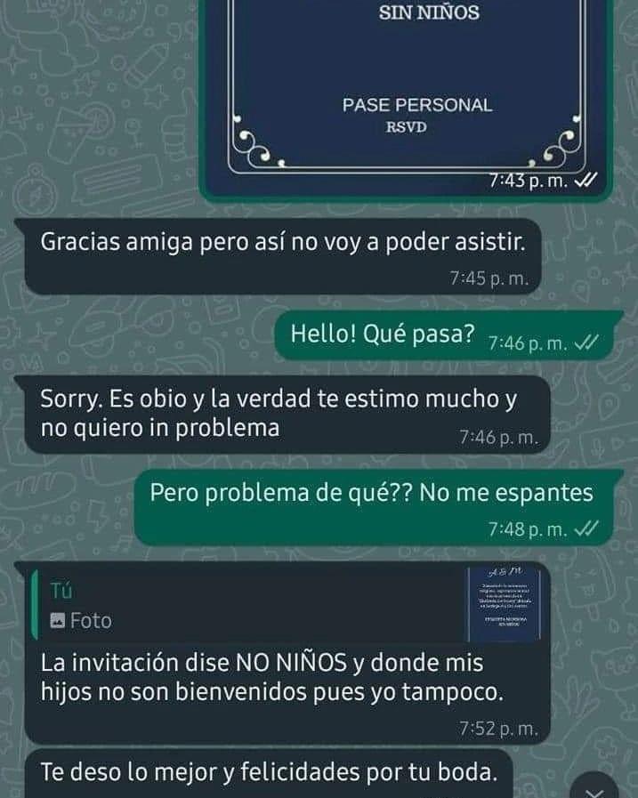Twitter - Debate por llevar niños a una boda