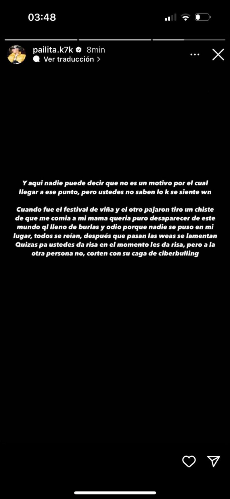 La potente reflexión de Pailita tras la muerte de Galee Galee: "No saben lo que se siente"
