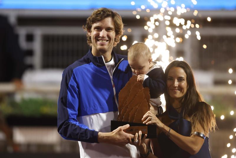 Ya en el ATP 250 de Santiago el hijo de Nicolás Jarry fue sensación - Photosport