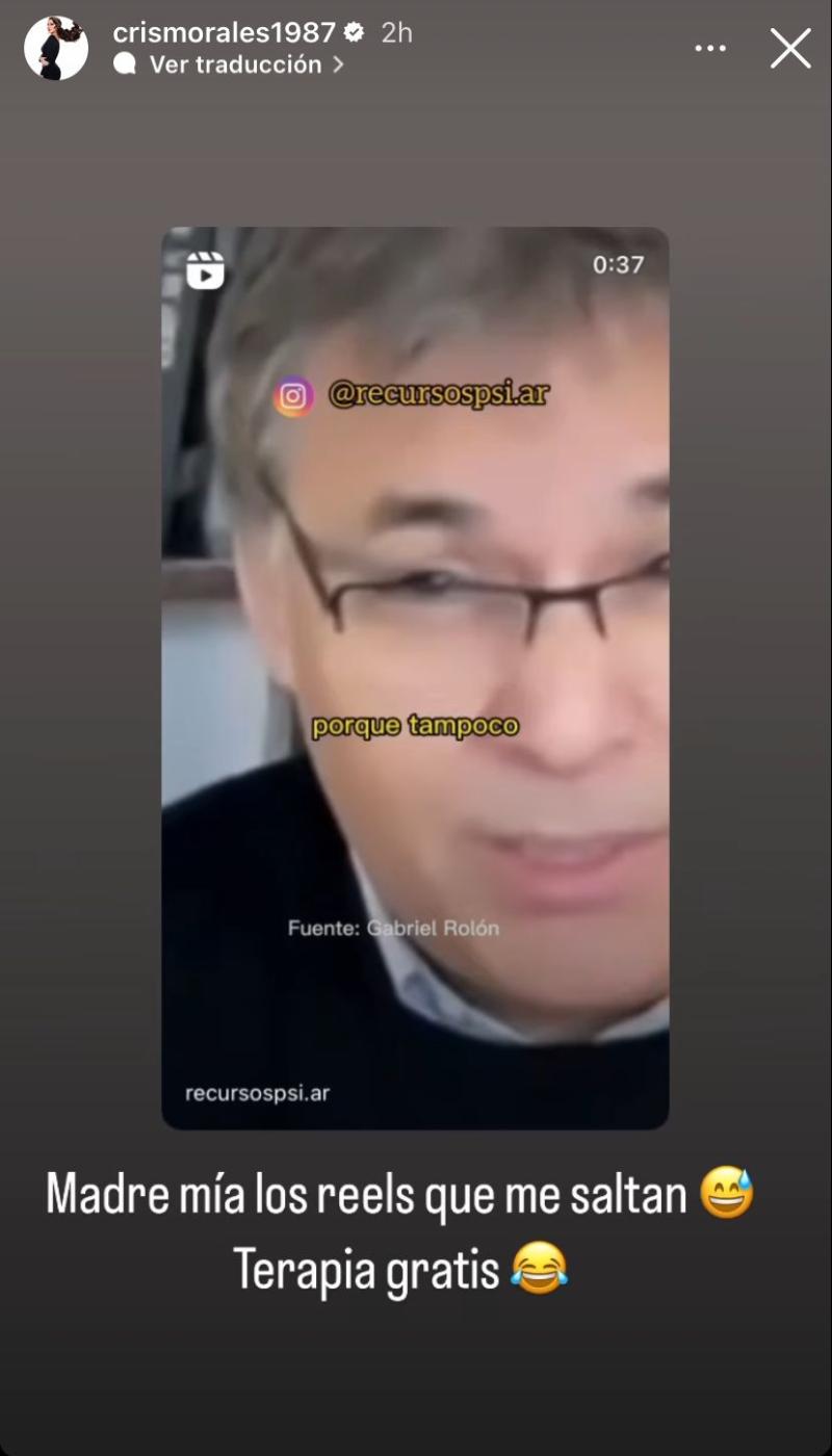 Cristina Morales, esposa de Gary Medel, vía Instagram