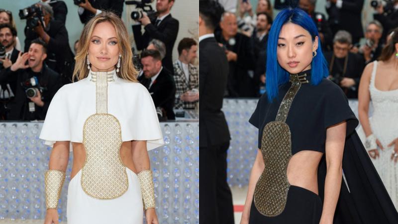 Olivia Wilde y Margaret Zhang vestidas por Chloé - AFP