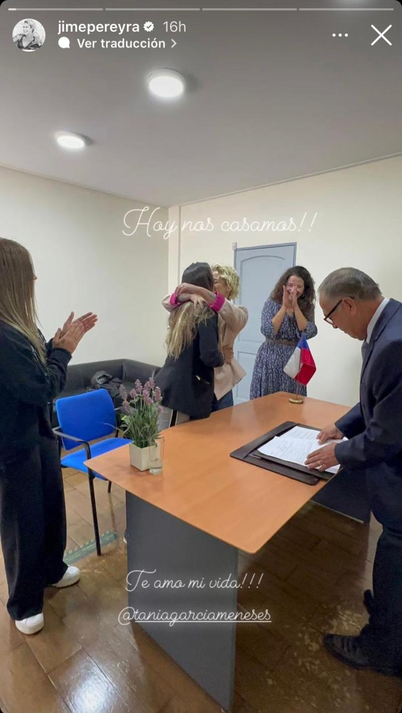 Instagram - María Jimena Pereyra se casó por el civil
