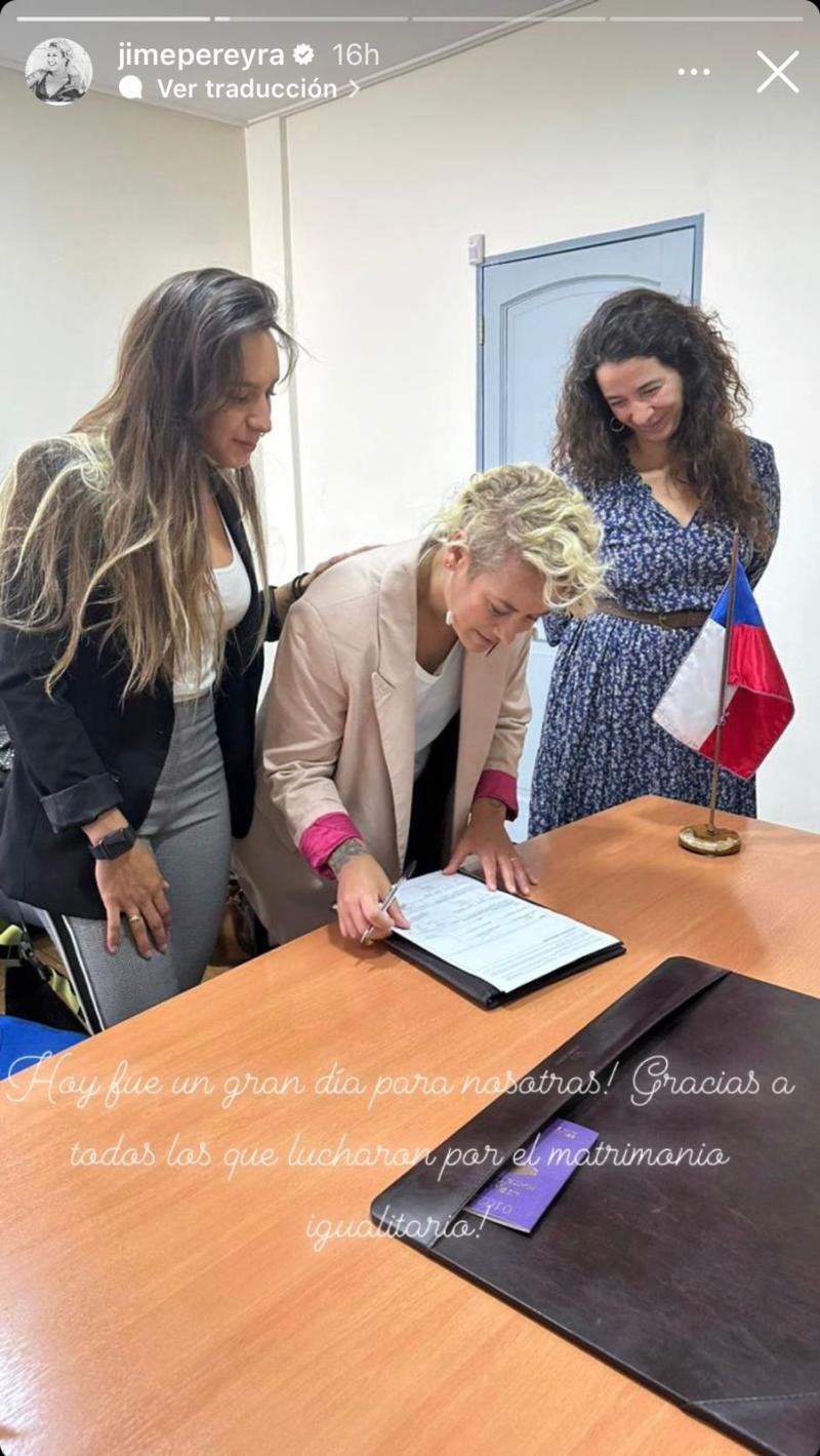 Instagram - María Jimena Pereyra se casó por el civil