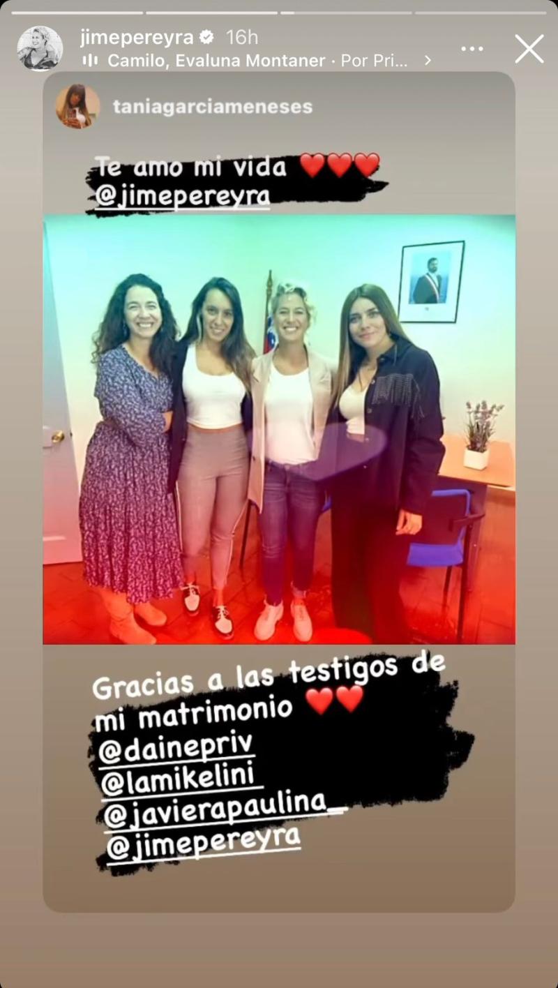 Instagram - María Jimena Pereyra se casó por el civil