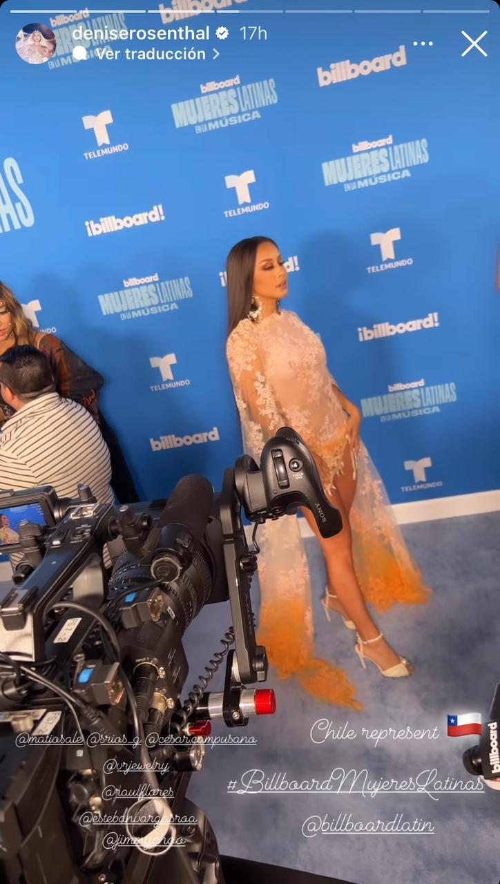 Instagram - Denise Rosenthal en los premios Billboard Mujeres Latinas
