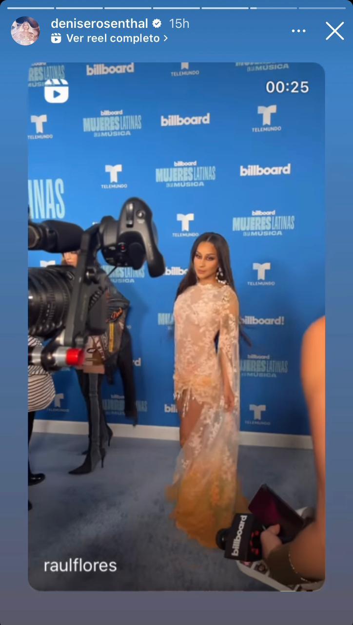 Instagram - Denise Rosenthal en los premios Billboard Mujeres Latinas