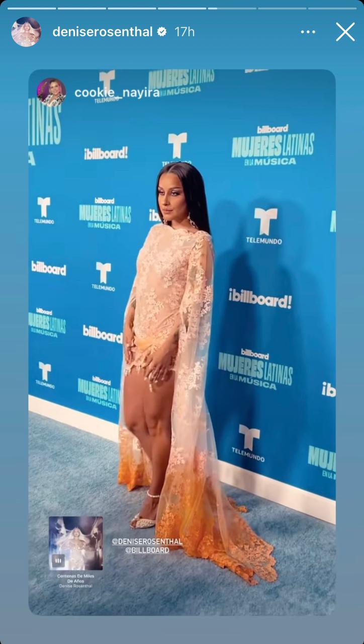 Instagram - Denise Rosenthal en los premios Billboard Mujeres Latinas