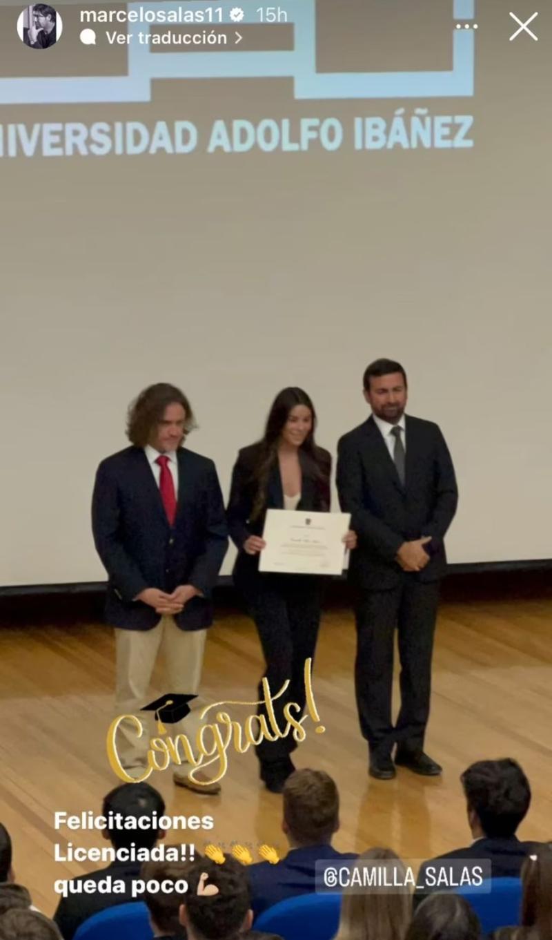 Marcelo Salas celebró el logro de su hija mayor - Instagram