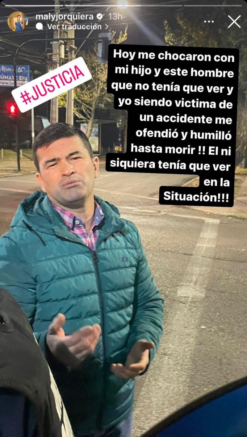 Instagram - Maly Jorquiera expone a sujeto que la ofendió