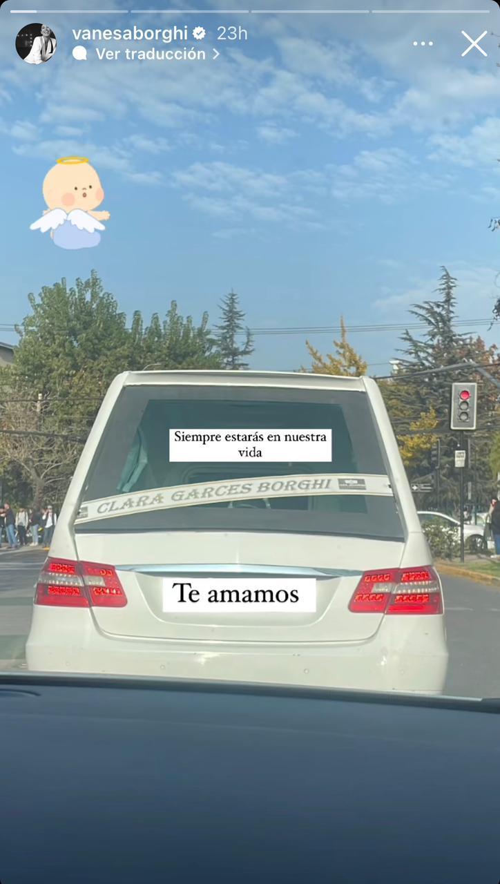 Instagram (@vanesaborghi) - Funeral de su hija Clara