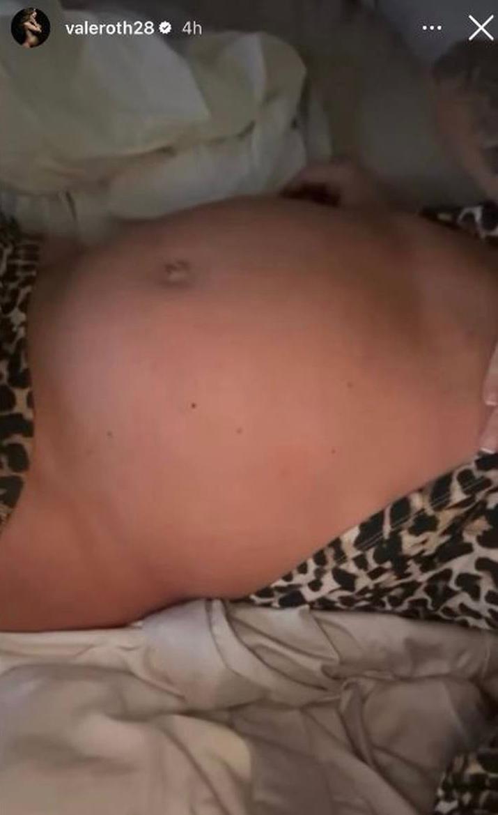 Instagram (@valeroth28) - Foto de Valentina Roth con 37 semanas de embarazo