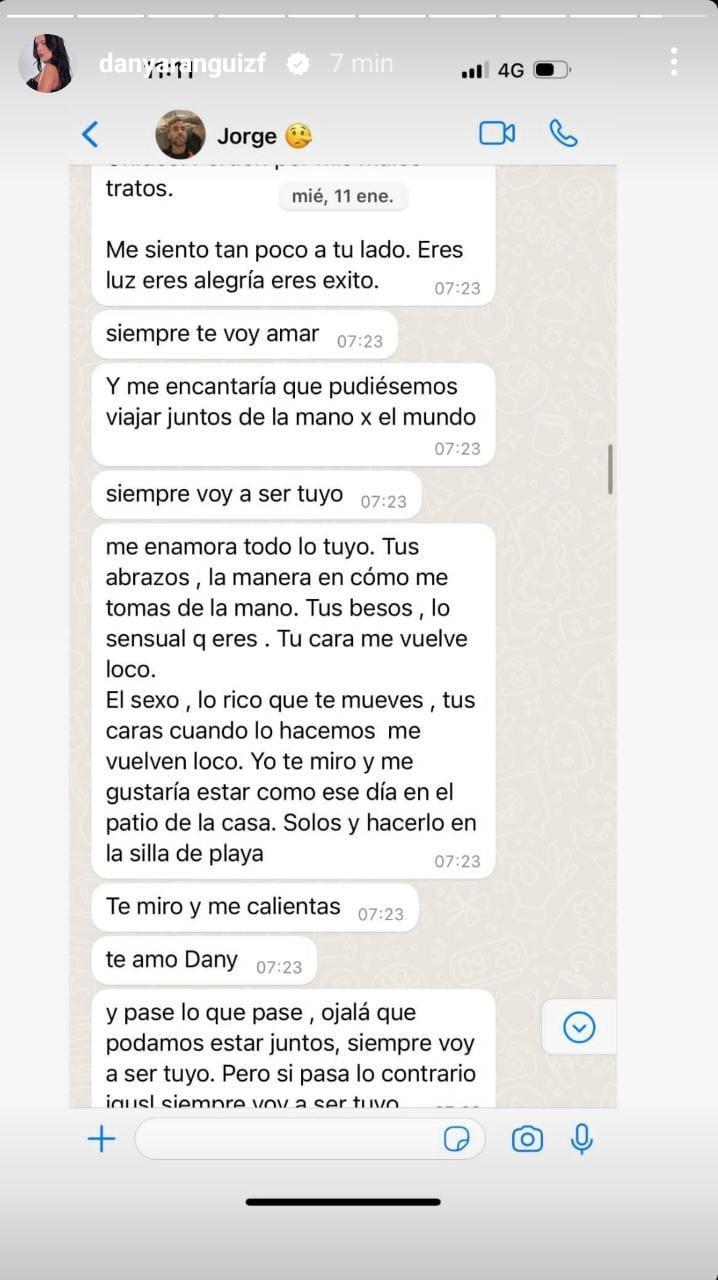 Daniela Aránguiz dejó en evidencia a Jorge Valdivia a través de íntimos chat.