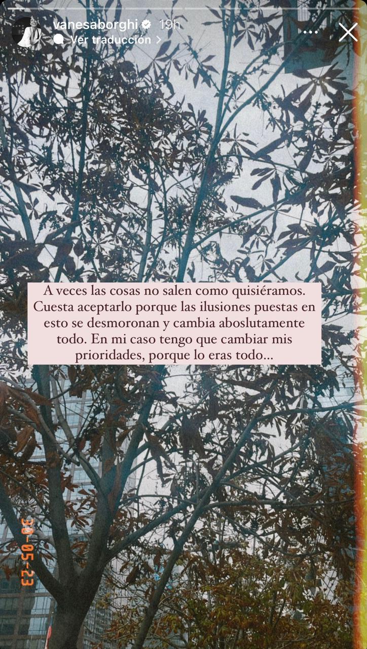 Instagram (@vanesaborghi) - Mensaje de Vanessa Borghi