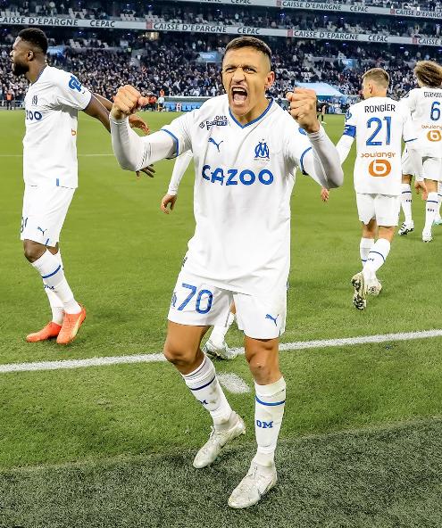 Alexis Sánchez tuvo una espectacular campaña con el Olympique de Marsella.