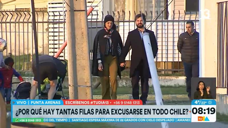 Presidente Boric llegó a votar a Punta Arenas