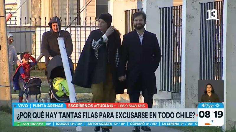 Presidente Boric llegó a votar a Punta Arenas